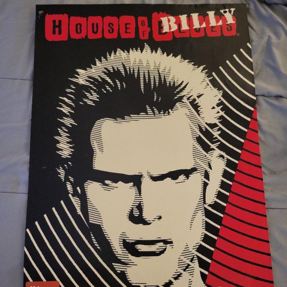 Original Billy Idol Concert Poster from the House of Blues Los Angeles 1999